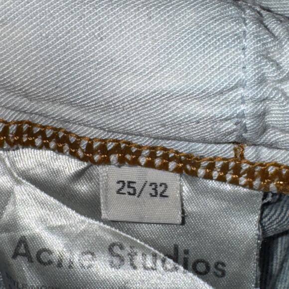 Acne Studios Skin 5 Skinny Jeans Womens Size 25/32 Light Blue Mid Vtg Distressed - Picture 6 of 7